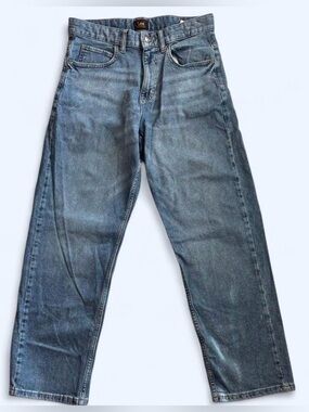 90s Mom Jeans Womens 4 Medium High Rise Blue Denim Straight Leg Lee